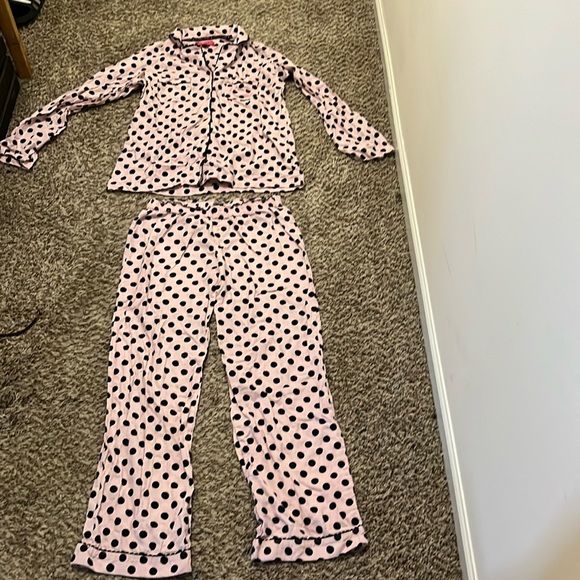 Victoria’s Secret Polka Dot Sleep Set Sz Medium - Picture 1 of 8